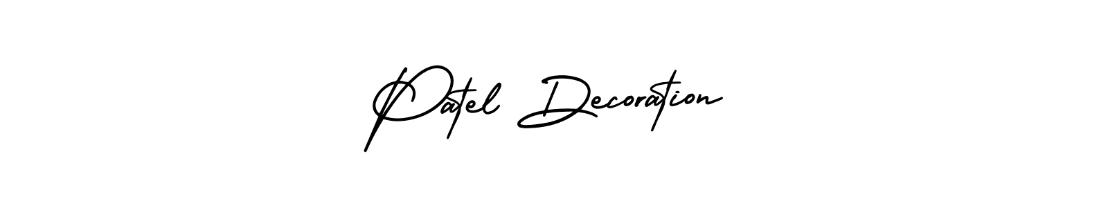 You can use this online signature creator to create a handwritten signature for the name Patel Decoration. This is the best online autograph maker. Patel Decoration signature style 3 images and pictures png