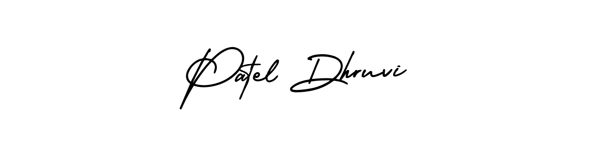 Also we have Patel Dhruvi name is the best signature style. Create professional handwritten signature collection using AmerikaSignatureDemo-Regular autograph style. Patel Dhruvi signature style 3 images and pictures png