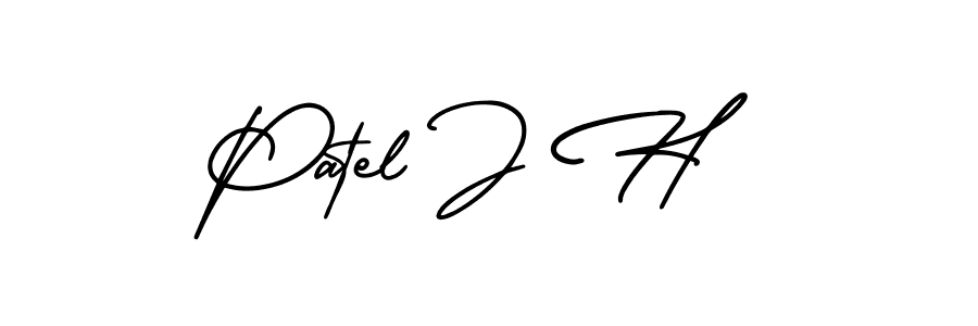 Make a beautiful signature design for name Patel J H. Use this online signature maker to create a handwritten signature for free. Patel J H signature style 3 images and pictures png