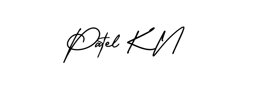 How to Draw Patel K N signature style? AmerikaSignatureDemo-Regular is a latest design signature styles for name Patel K N. Patel K N signature style 3 images and pictures png