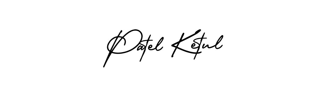 Design your own signature with our free online signature maker. With this signature software, you can create a handwritten (AmerikaSignatureDemo-Regular) signature for name Patel Ketul. Patel Ketul signature style 3 images and pictures png