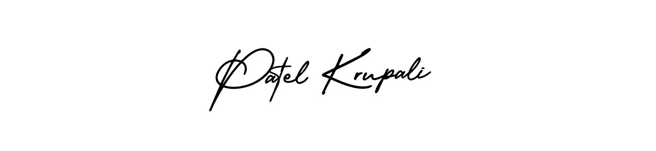 Design your own signature with our free online signature maker. With this signature software, you can create a handwritten (AmerikaSignatureDemo-Regular) signature for name Patel Krupali. Patel Krupali signature style 3 images and pictures png