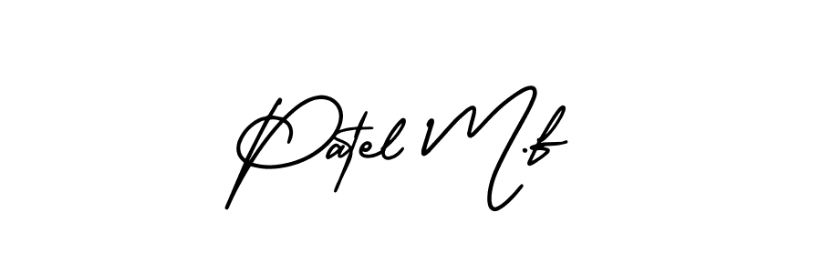 Similarly AmerikaSignatureDemo-Regular is the best handwritten signature design. Signature creator online .You can use it as an online autograph creator for name Patel M.f. Patel M.f signature style 3 images and pictures png