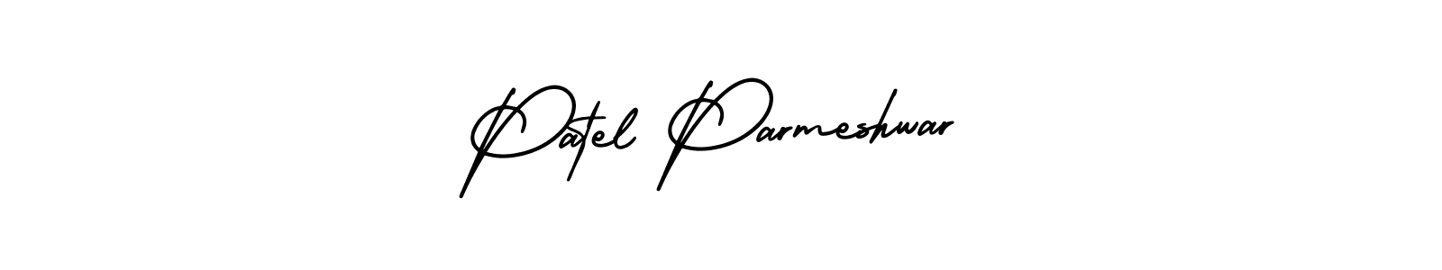 AmerikaSignatureDemo-Regular is a professional signature style that is perfect for those who want to add a touch of class to their signature. It is also a great choice for those who want to make their signature more unique. Get Patel Parmeshwar name to fancy signature for free. Patel Parmeshwar signature style 3 images and pictures png