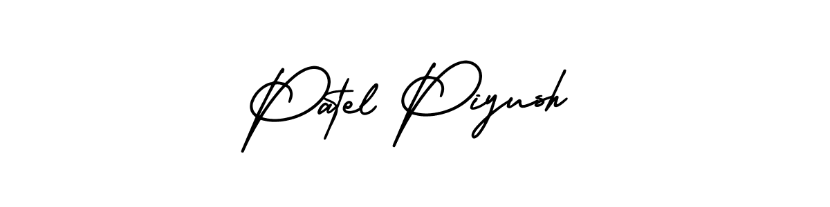 AmerikaSignatureDemo-Regular is a professional signature style that is perfect for those who want to add a touch of class to their signature. It is also a great choice for those who want to make their signature more unique. Get Patel Piyush name to fancy signature for free. Patel Piyush signature style 3 images and pictures png