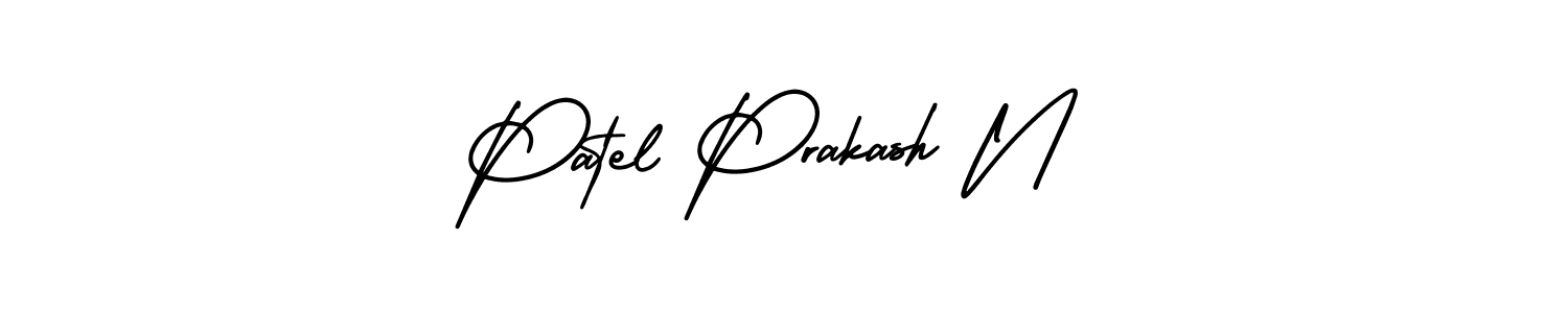 if you are searching for the best signature style for your name Patel Prakash N. so please give up your signature search. here we have designed multiple signature styles  using AmerikaSignatureDemo-Regular. Patel Prakash N signature style 3 images and pictures png