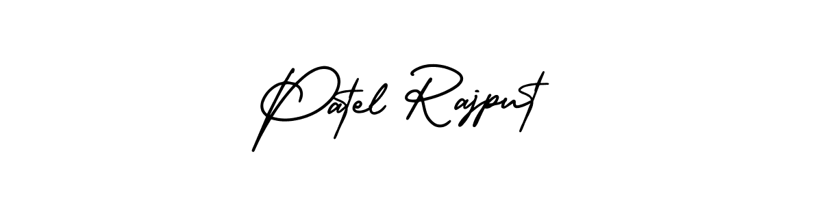 How to make Patel Rajput name signature. Use AmerikaSignatureDemo-Regular style for creating short signs online. This is the latest handwritten sign. Patel Rajput signature style 3 images and pictures png