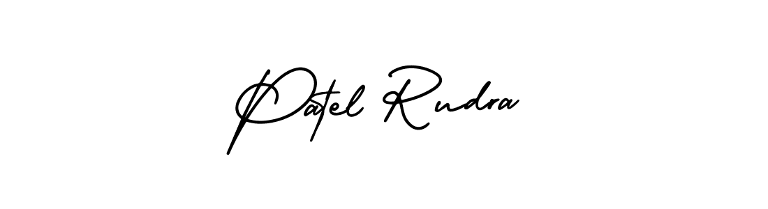 Make a beautiful signature design for name Patel Rudra. With this signature (AmerikaSignatureDemo-Regular) style, you can create a handwritten signature for free. Patel Rudra signature style 3 images and pictures png