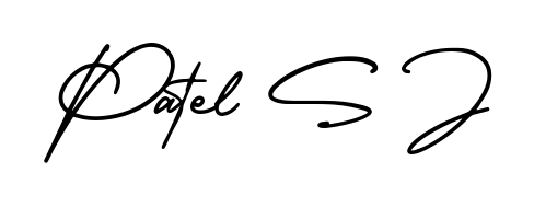 Give your name Patel S J an exquisite flair with the AmerikaSignatureDemo-Regular script font. Ideal for contracts, resumes, and formal letterheads. Patel S J signature style 3 images and pictures png