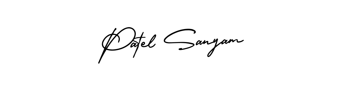 Also we have Patel Sanyam name is the best signature style. Create professional handwritten signature collection using AmerikaSignatureDemo-Regular autograph style. Patel Sanyam signature style 3 images and pictures png