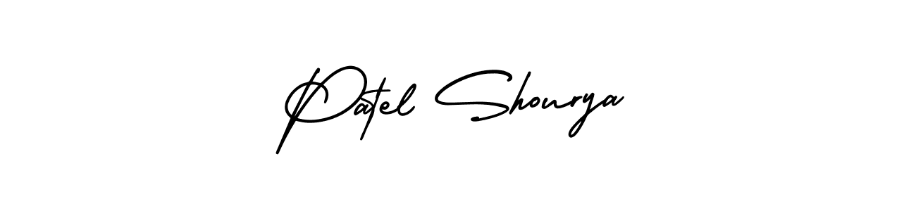 Use a signature maker to create a handwritten signature online. With this signature software, you can design (AmerikaSignatureDemo-Regular) your own signature for name Patel Shourya. Patel Shourya signature style 3 images and pictures png