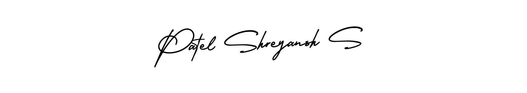 AmerikaSignatureDemo-Regular is a professional signature style that is perfect for those who want to add a touch of class to their signature. It is also a great choice for those who want to make their signature more unique. Get Patel Shreyansh S name to fancy signature for free. Patel Shreyansh S signature style 3 images and pictures png
