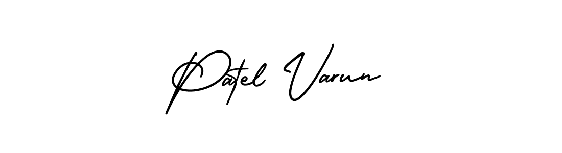 if you are searching for the best signature style for your name Patel Varun. so please give up your signature search. here we have designed multiple signature styles  using AmerikaSignatureDemo-Regular. Patel Varun signature style 3 images and pictures png