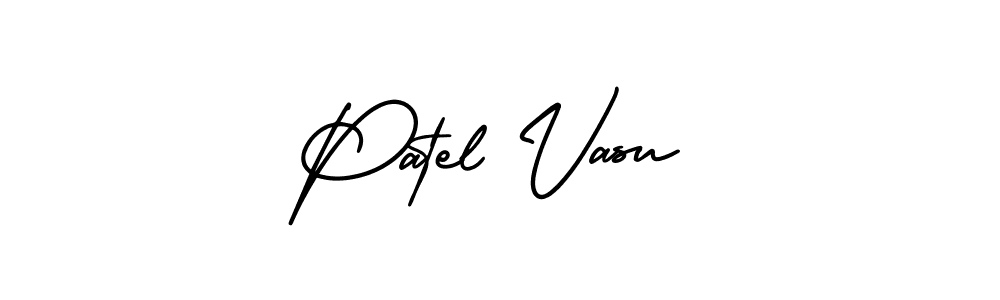 Patel Vasu stylish signature style. Best Handwritten Sign (AmerikaSignatureDemo-Regular) for my name. Handwritten Signature Collection Ideas for my name Patel Vasu. Patel Vasu signature style 3 images and pictures png