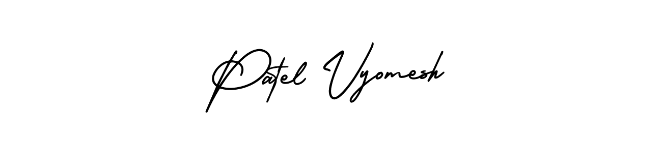 Make a beautiful signature design for name Patel Vyomesh. With this signature (AmerikaSignatureDemo-Regular) style, you can create a handwritten signature for free. Patel Vyomesh signature style 3 images and pictures png