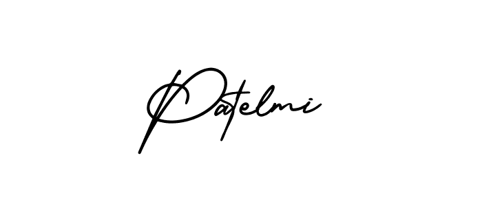 It looks lik you need a new signature style for name Patelmi. Design unique handwritten (AmerikaSignatureDemo-Regular) signature with our free signature maker in just a few clicks. Patelmi signature style 3 images and pictures png