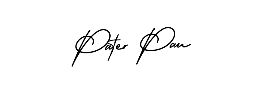 Check out images of Autograph of Pater Pau name. Actor Pater Pau Signature Style. AmerikaSignatureDemo-Regular is a professional sign style online. Pater Pau signature style 3 images and pictures png