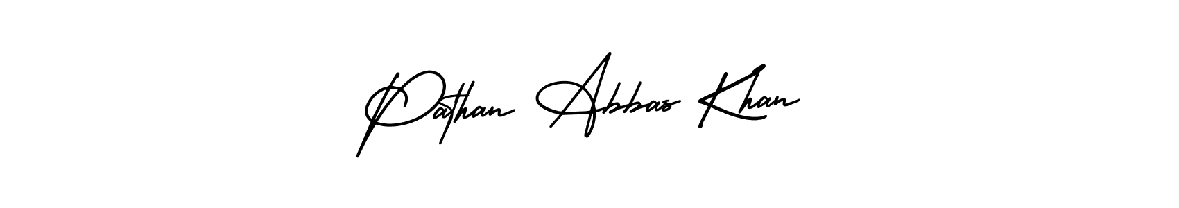 if you are searching for the best signature style for your name Pathan Abbas Khan. so please give up your signature search. here we have designed multiple signature styles  using AmerikaSignatureDemo-Regular. Pathan Abbas Khan signature style 3 images and pictures png