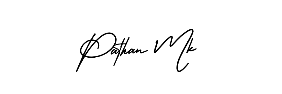if you are searching for the best signature style for your name Pathan Mk. so please give up your signature search. here we have designed multiple signature styles  using AmerikaSignatureDemo-Regular. Pathan Mk signature style 3 images and pictures png
