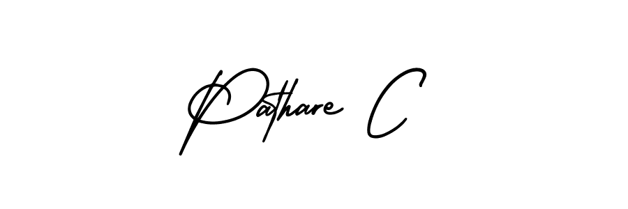 Similarly AmerikaSignatureDemo-Regular is the best handwritten signature design. Signature creator online .You can use it as an online autograph creator for name Pathare C. Pathare C signature style 3 images and pictures png