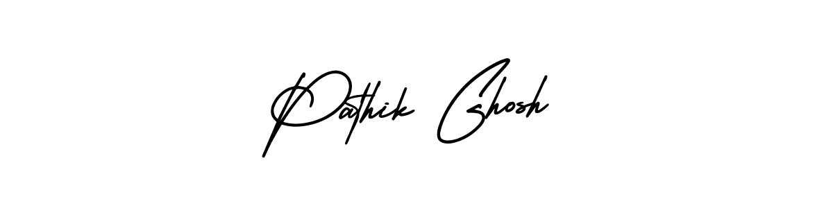 if you are searching for the best signature style for your name Pathik Ghosh. so please give up your signature search. here we have designed multiple signature styles  using AmerikaSignatureDemo-Regular. Pathik Ghosh signature style 3 images and pictures png