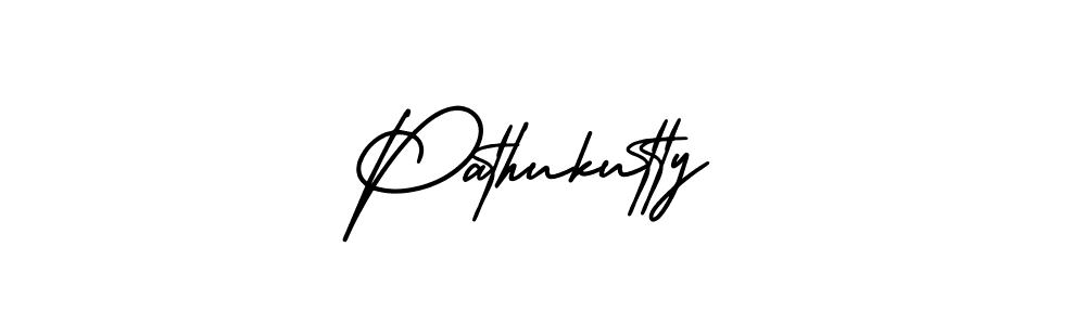 Pathukutty stylish signature style. Best Handwritten Sign (AmerikaSignatureDemo-Regular) for my name. Handwritten Signature Collection Ideas for my name Pathukutty. Pathukutty signature style 3 images and pictures png