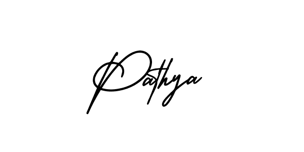 This is the best signature style for the Pathya name. Also you like these signature font (AmerikaSignatureDemo-Regular). Mix name signature. Pathya signature style 3 images and pictures png