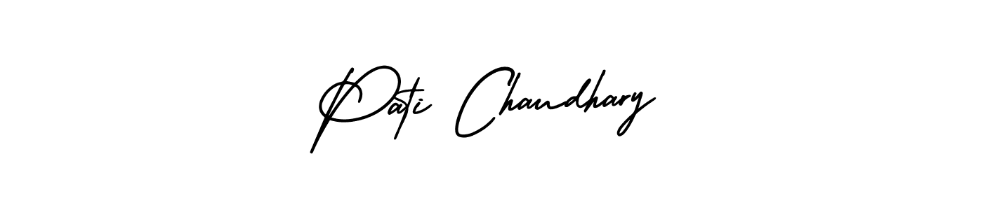 This is the best signature style for the Pati Chaudhary name. Also you like these signature font (AmerikaSignatureDemo-Regular). Mix name signature. Pati Chaudhary signature style 3 images and pictures png