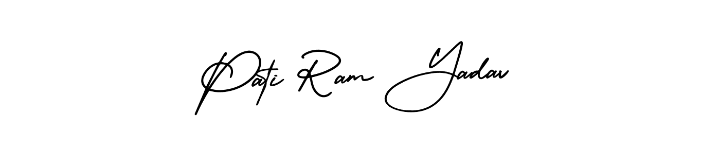 Design your own signature with our free online signature maker. With this signature software, you can create a handwritten (AmerikaSignatureDemo-Regular) signature for name Pati Ram Yadav. Pati Ram Yadav signature style 3 images and pictures png