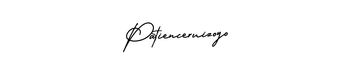 How to make Patienceruizoyo name signature. Use AmerikaSignatureDemo-Regular style for creating short signs online. This is the latest handwritten sign. Patienceruizoyo signature style 3 images and pictures png