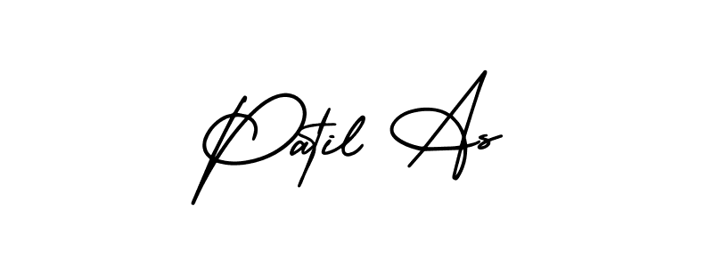 AmerikaSignatureDemo-Regular is a professional signature style that is perfect for those who want to add a touch of class to their signature. It is also a great choice for those who want to make their signature more unique. Get Patil As name to fancy signature for free. Patil As signature style 3 images and pictures png