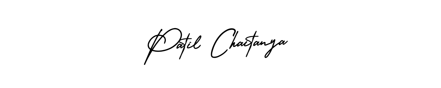 How to make Patil Chaitanya signature? AmerikaSignatureDemo-Regular is a professional autograph style. Create handwritten signature for Patil Chaitanya name. Patil Chaitanya signature style 3 images and pictures png