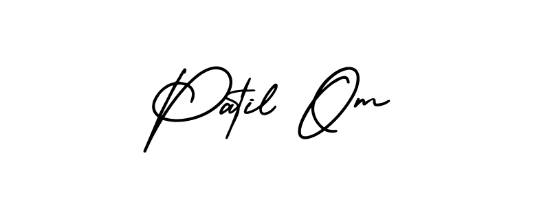 Make a beautiful signature design for name Patil Om. With this signature (AmerikaSignatureDemo-Regular) style, you can create a handwritten signature for free. Patil Om signature style 3 images and pictures png