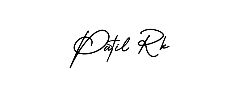 Design your own signature with our free online signature maker. With this signature software, you can create a handwritten (AmerikaSignatureDemo-Regular) signature for name Patil Rk. Patil Rk signature style 3 images and pictures png