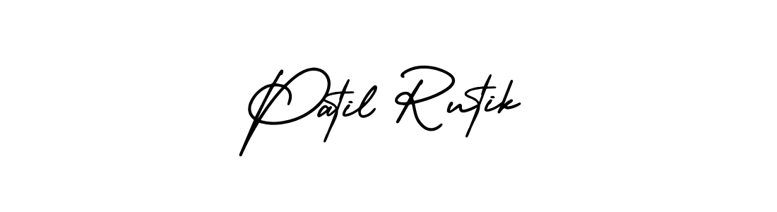 This is the best signature style for the Patil Rutik name. Also you like these signature font (AmerikaSignatureDemo-Regular). Mix name signature. Patil Rutik signature style 3 images and pictures png