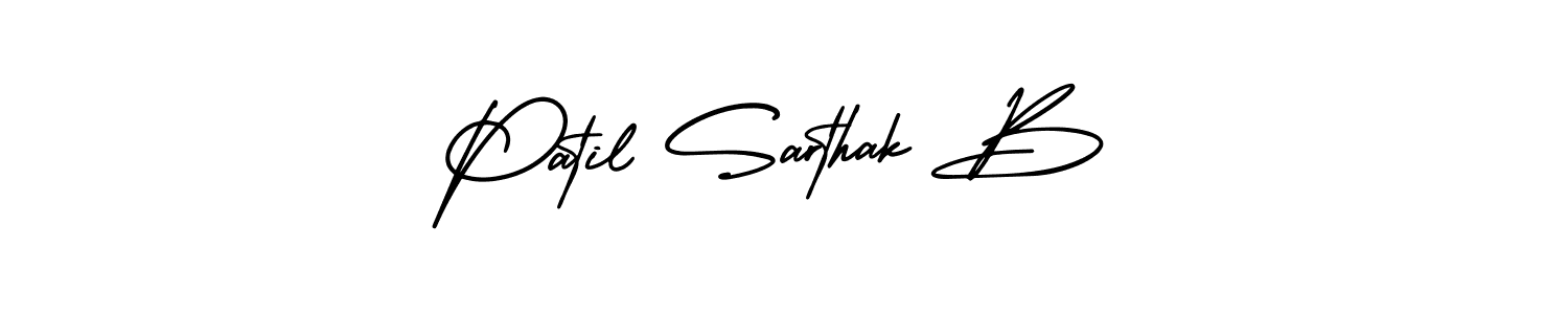 if you are searching for the best signature style for your name Patil Sarthak B. so please give up your signature search. here we have designed multiple signature styles  using AmerikaSignatureDemo-Regular. Patil Sarthak B signature style 3 images and pictures png