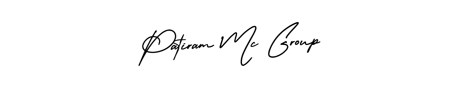 How to Draw Patiram Mc Group signature style? AmerikaSignatureDemo-Regular is a latest design signature styles for name Patiram Mc Group. Patiram Mc Group signature style 3 images and pictures png