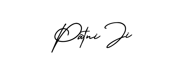 Patni Ji stylish signature style. Best Handwritten Sign (AmerikaSignatureDemo-Regular) for my name. Handwritten Signature Collection Ideas for my name Patni Ji. Patni Ji signature style 3 images and pictures png