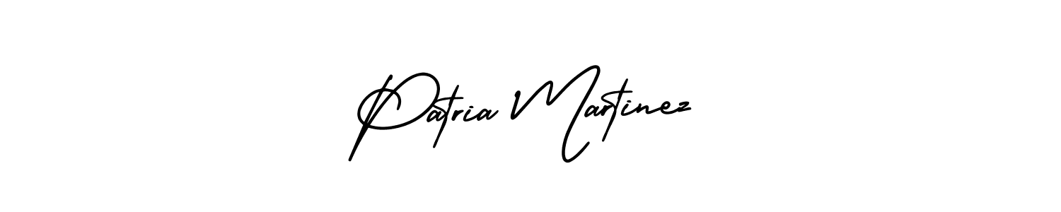 Make a beautiful signature design for name Patria Martinez. With this signature (AmerikaSignatureDemo-Regular) style, you can create a handwritten signature for free. Patria Martinez signature style 3 images and pictures png