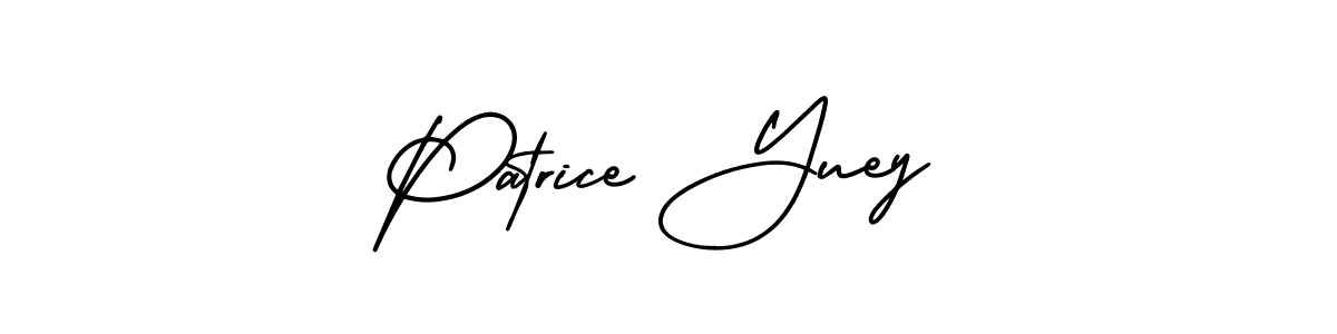 Make a beautiful signature design for name Patrice Yuey. With this signature (AmerikaSignatureDemo-Regular) style, you can create a handwritten signature for free. Patrice Yuey signature style 3 images and pictures png