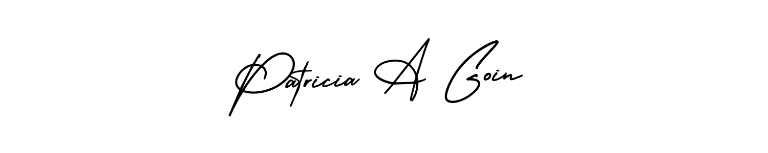 Make a beautiful signature design for name Patricia A Goin. With this signature (AmerikaSignatureDemo-Regular) style, you can create a handwritten signature for free. Patricia A Goin signature style 3 images and pictures png