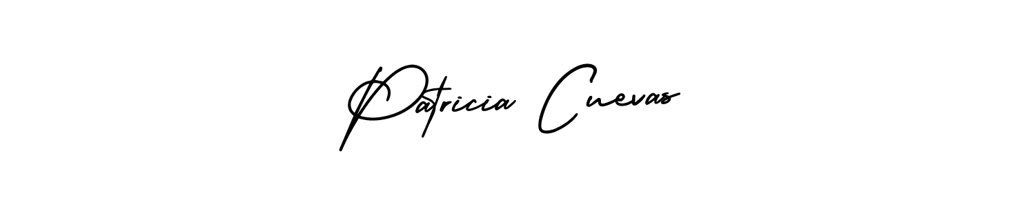 You should practise on your own different ways (AmerikaSignatureDemo-Regular) to write your name (Patricia Cuevas) in signature. don't let someone else do it for you. Patricia Cuevas signature style 3 images and pictures png