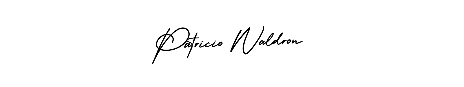 How to make Patricio Waldron signature? AmerikaSignatureDemo-Regular is a professional autograph style. Create handwritten signature for Patricio Waldron name. Patricio Waldron signature style 3 images and pictures png