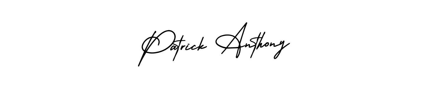 How to Draw Patrick Anthony signature style? AmerikaSignatureDemo-Regular is a latest design signature styles for name Patrick Anthony. Patrick Anthony signature style 3 images and pictures png