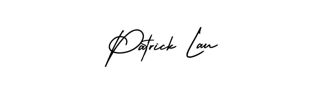 This is the best signature style for the Patrick Lau name. Also you like these signature font (AmerikaSignatureDemo-Regular). Mix name signature. Patrick Lau signature style 3 images and pictures png