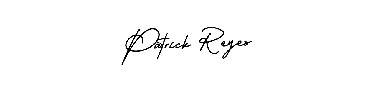 Use a signature maker to create a handwritten signature online. With this signature software, you can design (AmerikaSignatureDemo-Regular) your own signature for name Patrick Reyes. Patrick Reyes signature style 3 images and pictures png