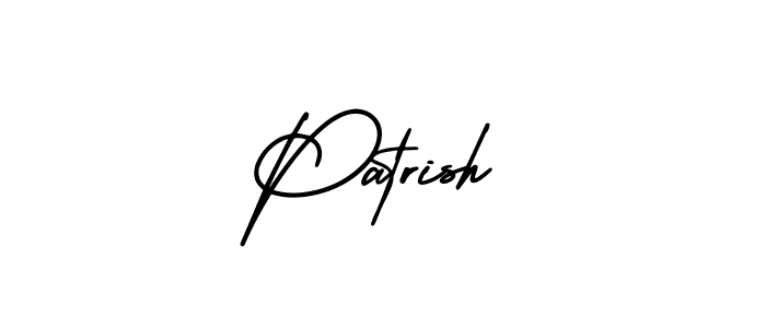 Design your own signature with our free online signature maker. With this signature software, you can create a handwritten (AmerikaSignatureDemo-Regular) signature for name Patrish. Patrish signature style 3 images and pictures png