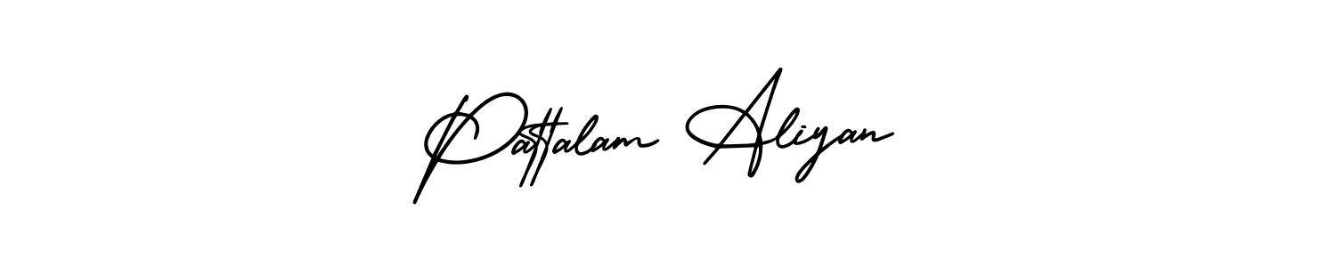 It looks lik you need a new signature style for name Pattalam Aliyan. Design unique handwritten (AmerikaSignatureDemo-Regular) signature with our free signature maker in just a few clicks. Pattalam Aliyan signature style 3 images and pictures png