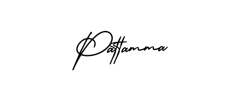 It looks lik you need a new signature style for name Pattamma. Design unique handwritten (AmerikaSignatureDemo-Regular) signature with our free signature maker in just a few clicks. Pattamma signature style 3 images and pictures png