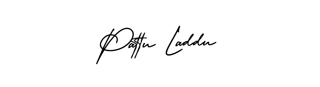 Make a beautiful signature design for name Pattu Laddu. With this signature (AmerikaSignatureDemo-Regular) style, you can create a handwritten signature for free. Pattu Laddu signature style 3 images and pictures png